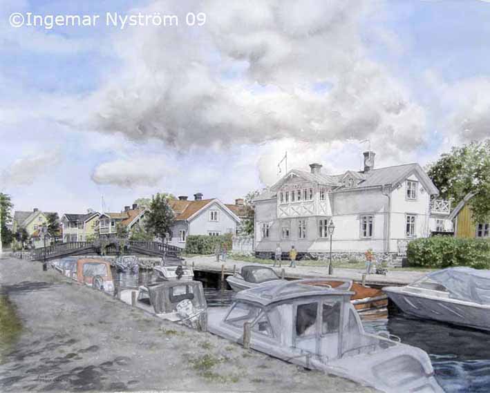 F&aring; ditt hus avm&aring;lat i akvarell!